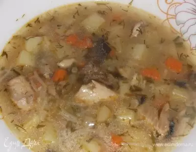 Суп рыбный с вермишелью