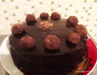 Шоколадно-трюфельный торт