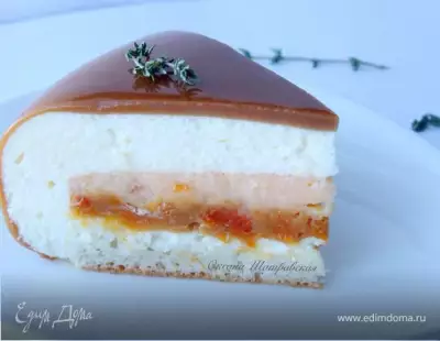 Абрикосово-карамельный торт