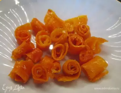 Морковные цукаты на лимонном сиропе