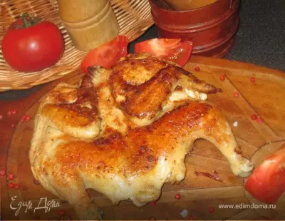 Цыпленок по итальянски pollo alla diabolo