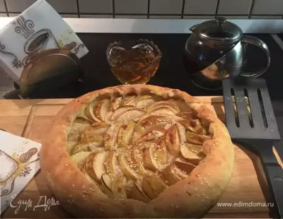 Пирог яблочный постный