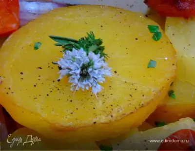 Запеченный картофель с цветущим тимьяном
