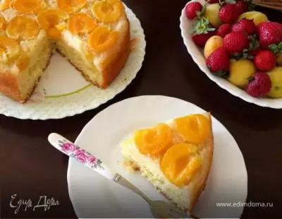 Абрикосовый пирог upside down apricot cake