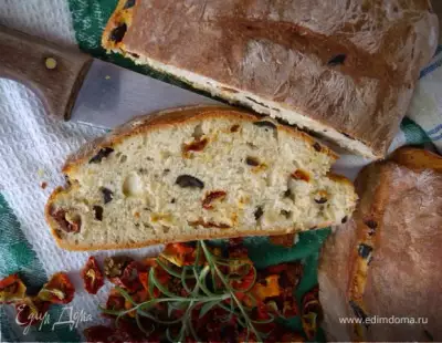 + Хлеб с помидорами, оливками и розмарином