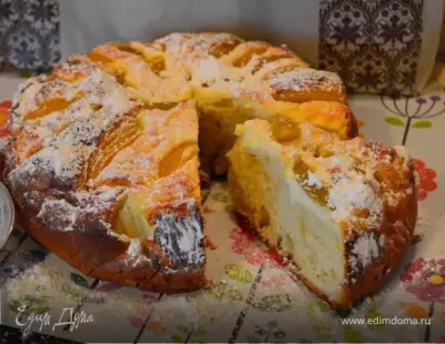 Домашний пирог "Творожно-персиковое блаженство"