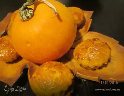 Тыквенные маффины в апельсиново морковном сиропе
