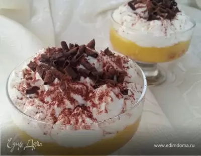 Десерт "Апельсиновый тирамису" + рецепт домашнего маскарпоне