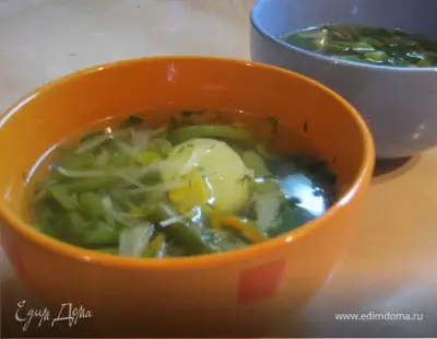 Зимний овощной суп.