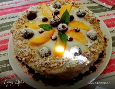 Фруктовый десерт "Арбузный торт"