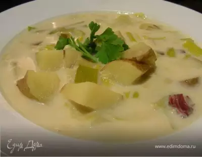Суп(пюре) из лука-порея и картофеля
