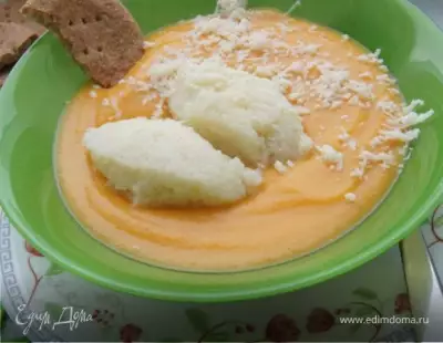 Овощной суп пюре с манными клецками