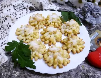 Печенье «Хризантема» на желтках фото