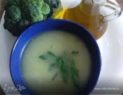 Греческий суп пюре с брокколи