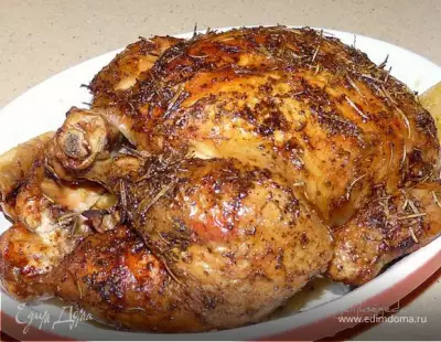 Запеченная курица с розмарином и тимьяном gordon ramsay