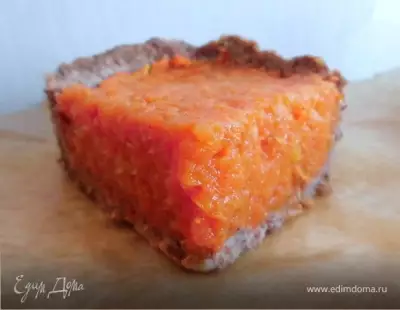 Морковный пирог без выпечки