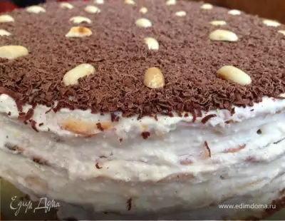 Быстрый творожный торт на сковороде