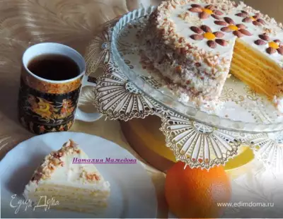 Тыквенно-апельсиновый торт "Восторг"