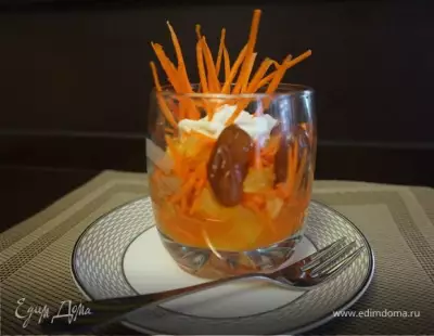 Салат морковно-апельсиновый с финиками