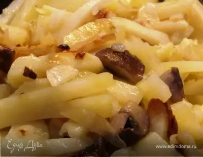 "Перекус" - картошка жареная с грибами