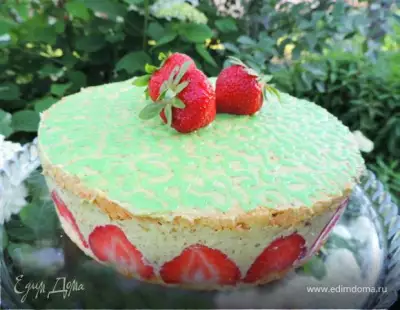 Клубничный торт с фисташковым кремом фрезье fraisier