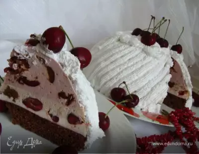 Торт десерт "Черешня в облаках"