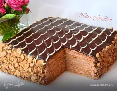 Торт Наполеон "Шоколадно-сливочный"