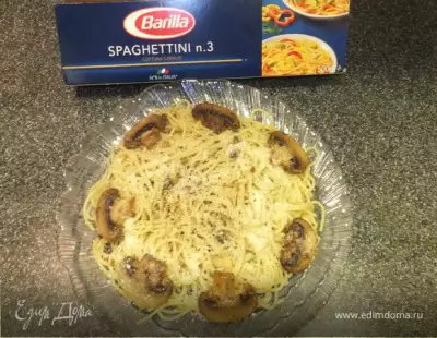 Спагеттини с грибным соусом