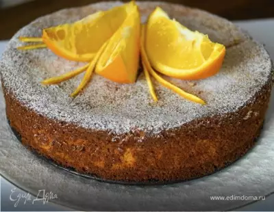 Апельсиново-миндальный пирог без муки