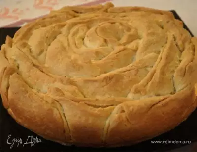Хлеб "Роза" с сыром и укропом