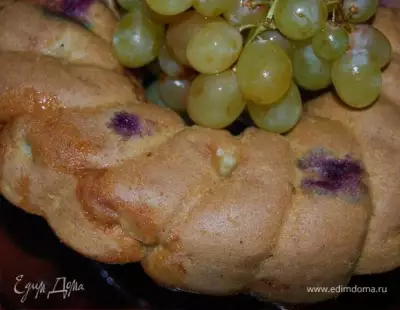Винный кекс с виноградом