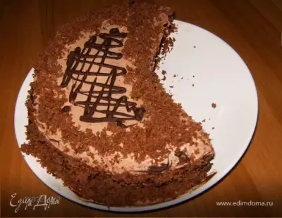 Торт дежавю шоколадный с масляным кремом