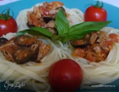 Спагетти с оливками spaghetti alle olive