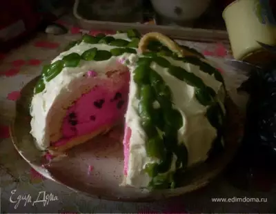 Торт купол арбуз без красителей