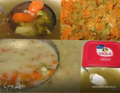 Суп-пюре из брокколи с морковью или наоборот