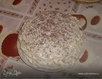 Блинный торт со сгущенным кремом