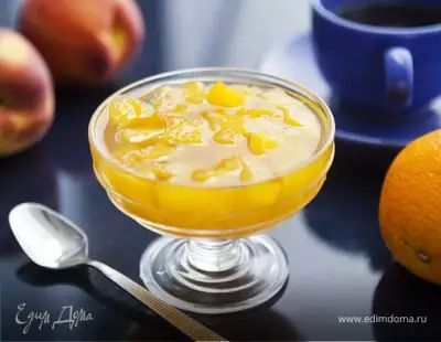 Персиковое варенье с апельсинами в мультиварке