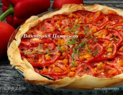 Быстрый томатный пирог ("новый урожай")