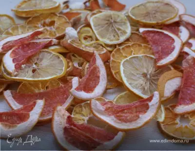 Сушеные мандарины, лимоны, грейпфруты/Dried tangerines, lemons, grapefruits