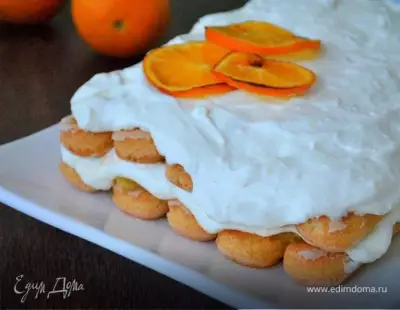 Тосканский творожный десерт с апельсинами фото