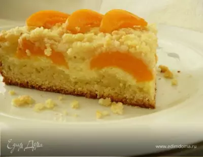 Творожно-абрикосовый пирог