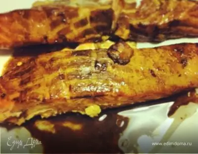 Филе лосося в маринаде с наршарабом