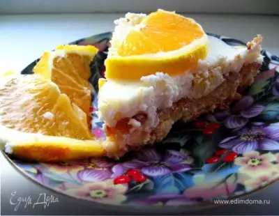 Чизкейк с  сыром лабне и апельсинами