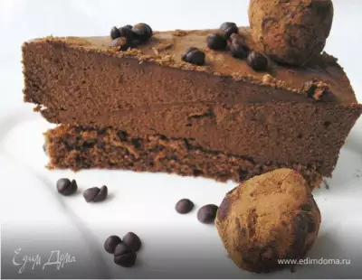 Шоколадный торт мусс с кофейно карамельными трюфелями