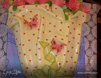 Торт "Букет роз" фото