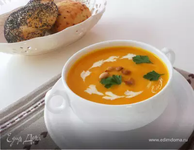 Пряный суп-пюре из тыквы