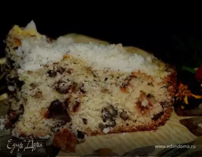 Кекс с финиками и орехами date crumb cake