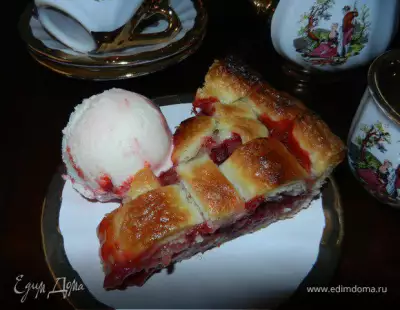 Клубнично ревеневый пирог strawberry rhubarb pie
