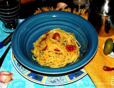 Спагетти «Альо ольо пеперончино»