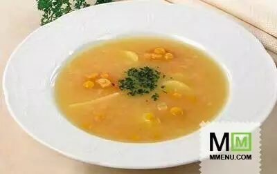 Суп гороховый с алычой